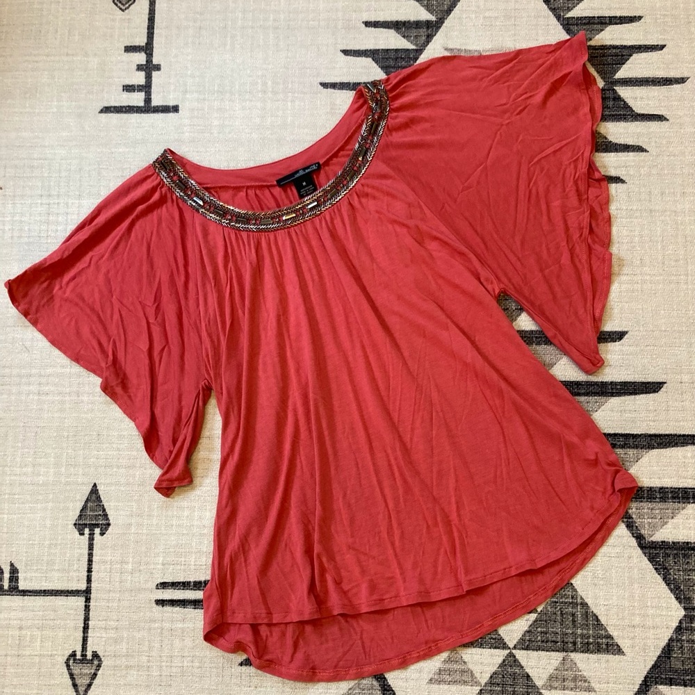 Willi Smith Tulip Sleeved Blouse, M